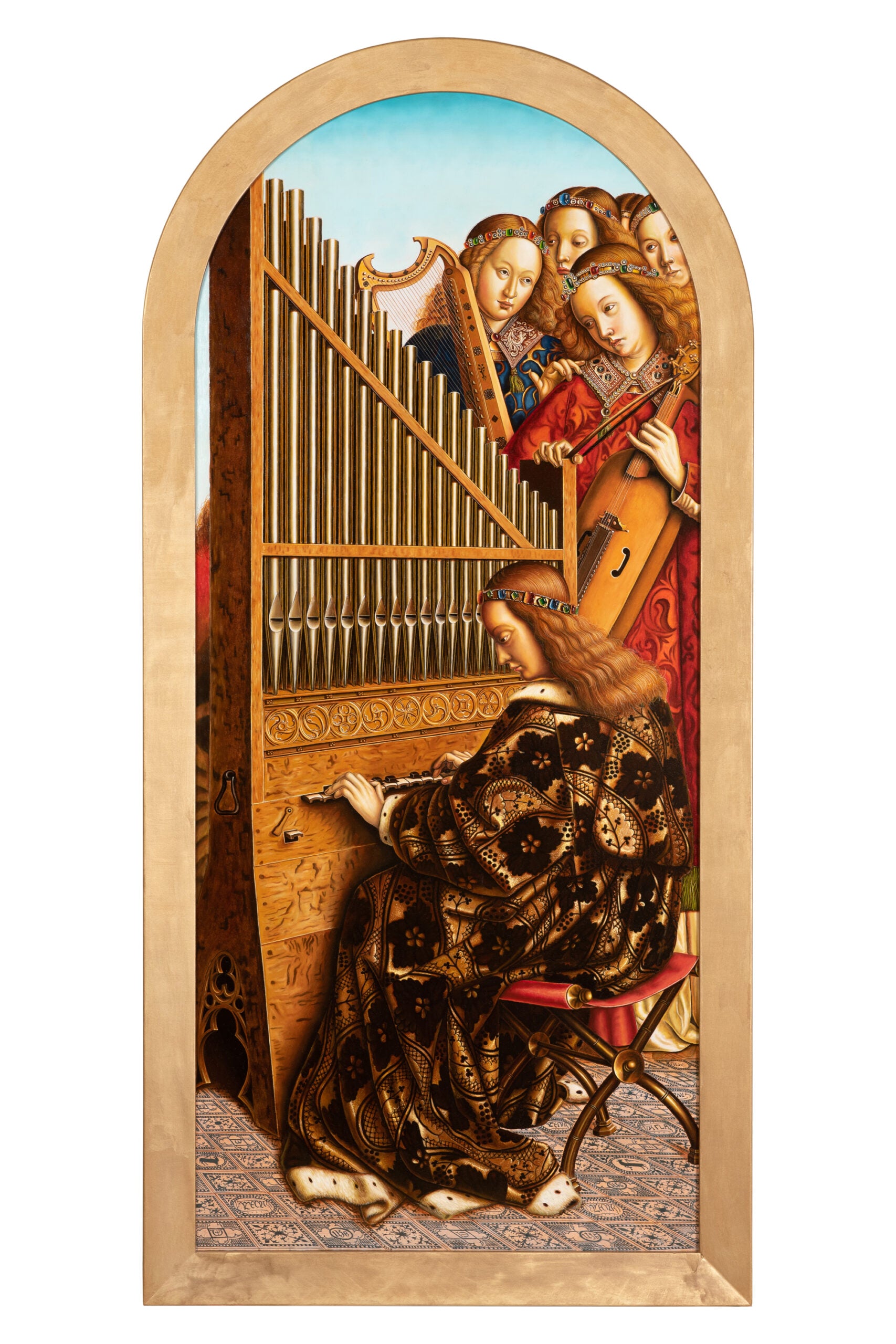 Vittorio MarchesI - Angeli Musicanti (copia da Jan Van Eyck)