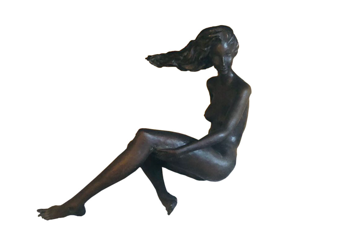Sergio Capellini - Donna seduta al vento