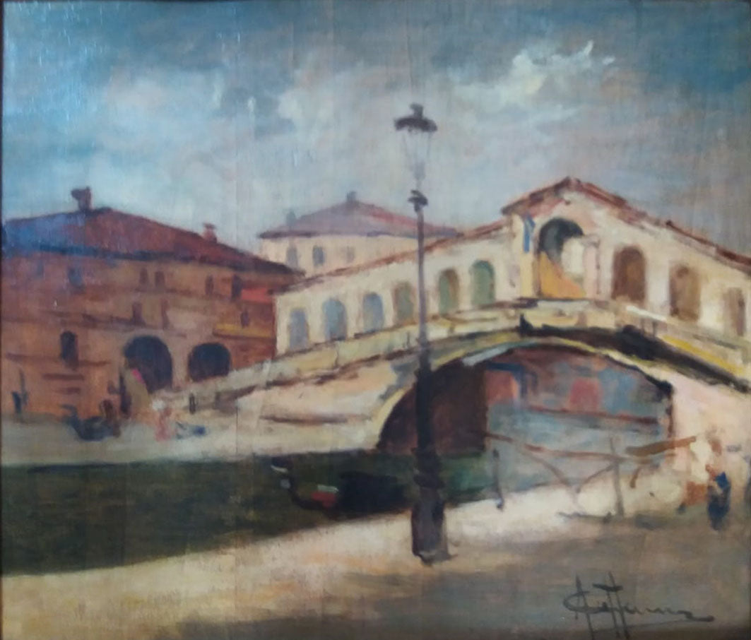 Achille Cattaneo - Ponte di Rialto