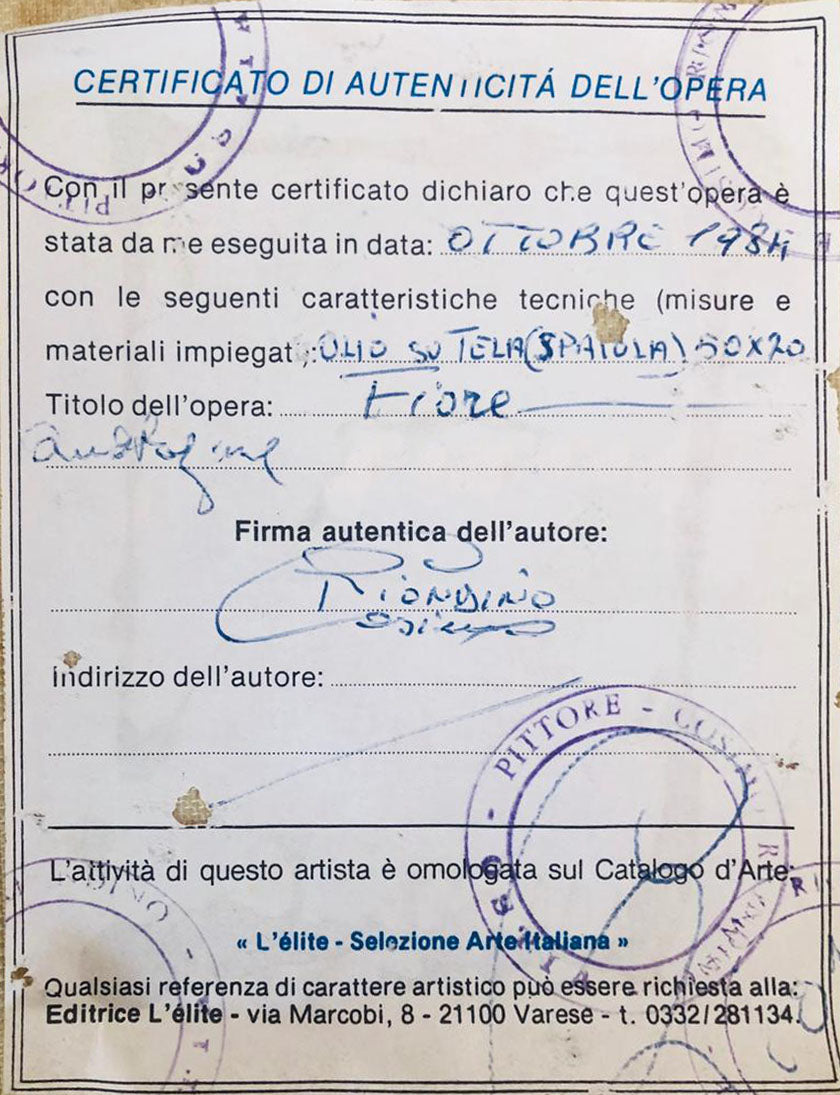 Cosimo Riondino - Vaso di fiori