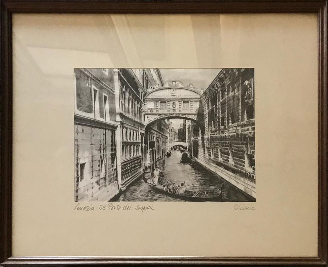 Giuseppe Mario D'Amico - Venice, the Bridge of Sighs