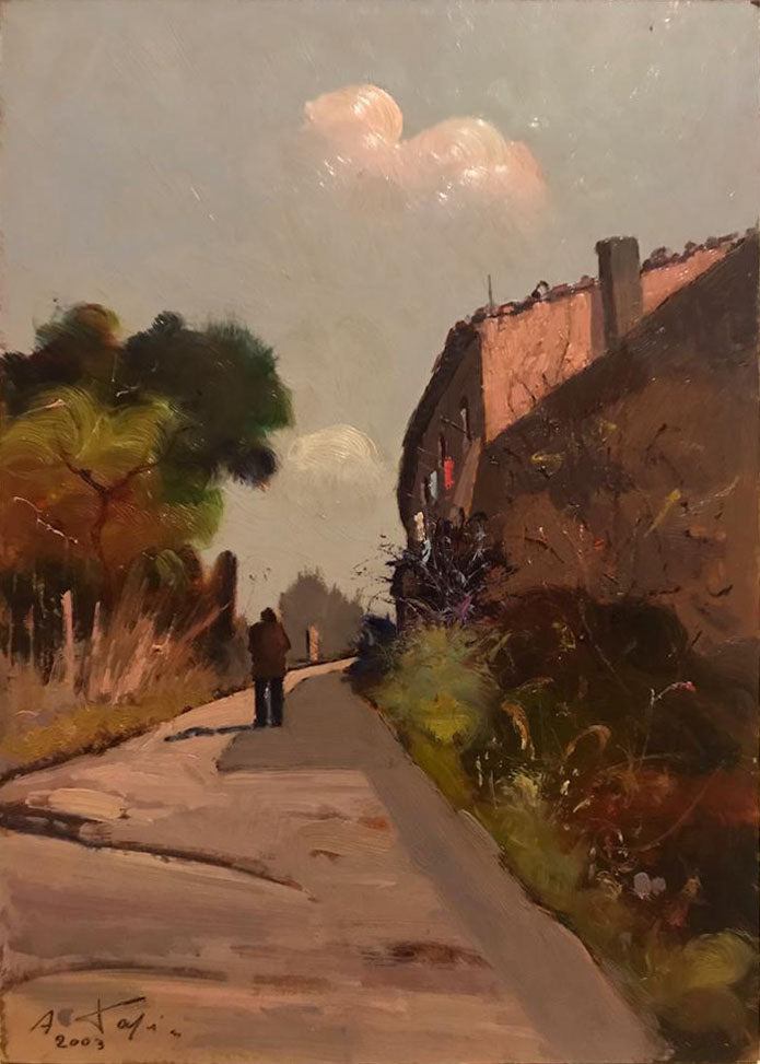 Alfonso Papi - Stradina di campagna