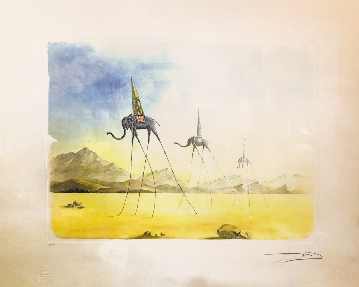 Salvador Dalì - I tre elefanti surrealisti