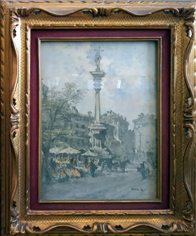 Giuseppe Riva - Market Scene