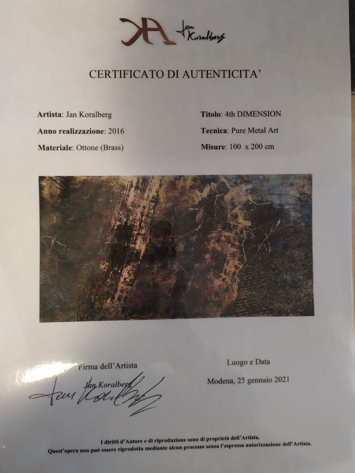 Jan Koralberg - Cuarta dimensión