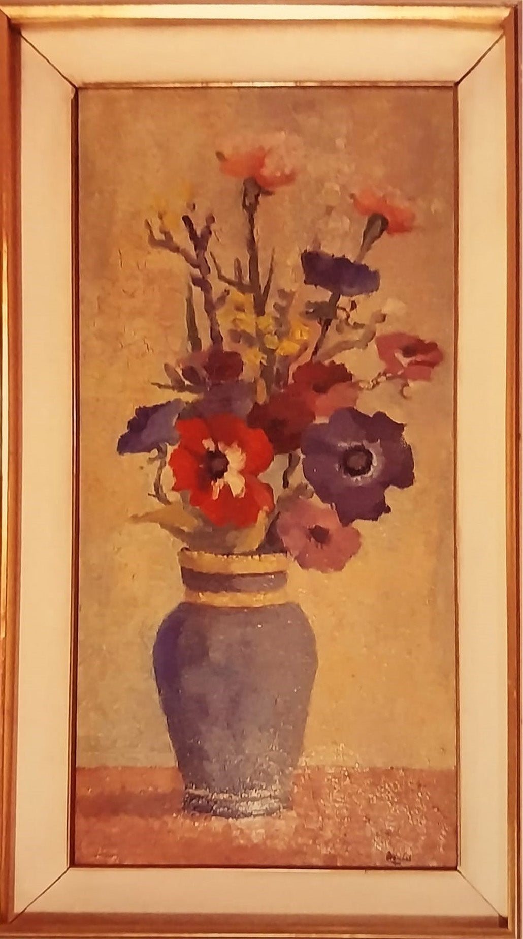 Luigi Brambati -Senza titolo (Vaso di fiori)