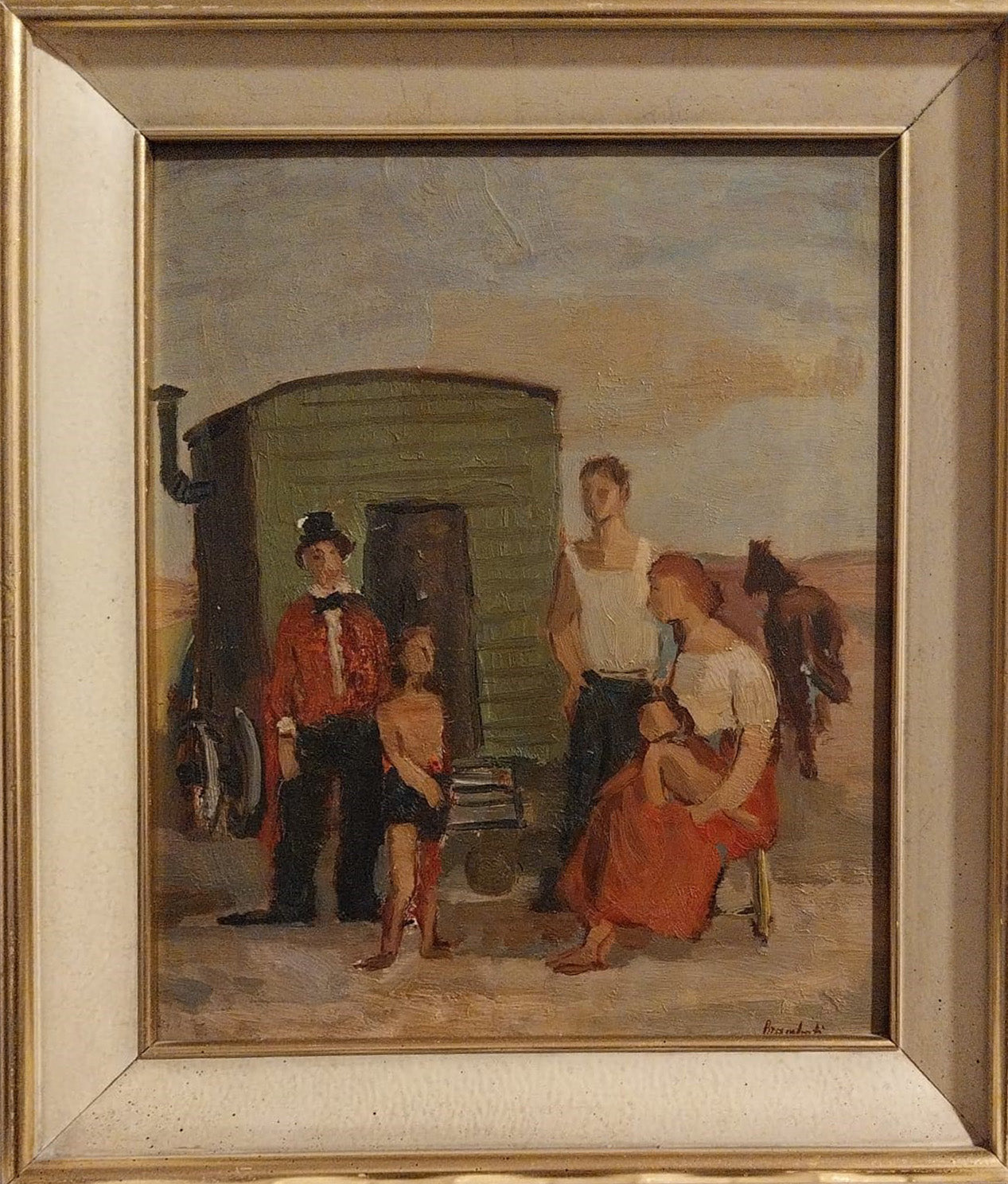 Luigi Brambati - Senza titolo (Scena di genere)