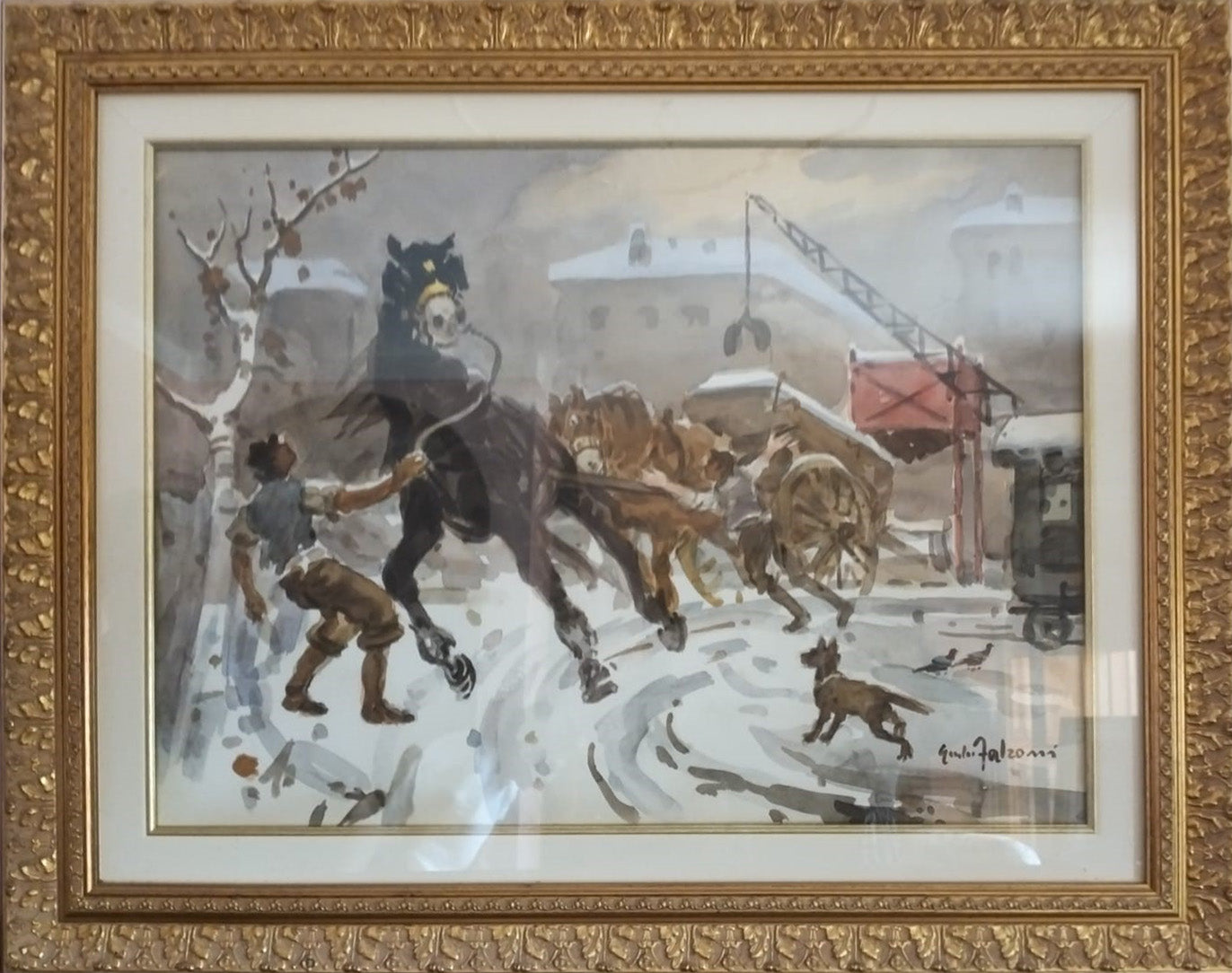 Giulio Falzoni - Vecchia Milano, la Darsena