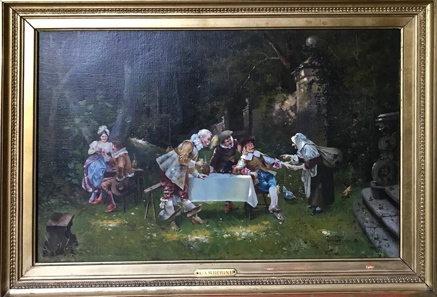 Gioacchino Gamberini - Sin título (Escena de género)