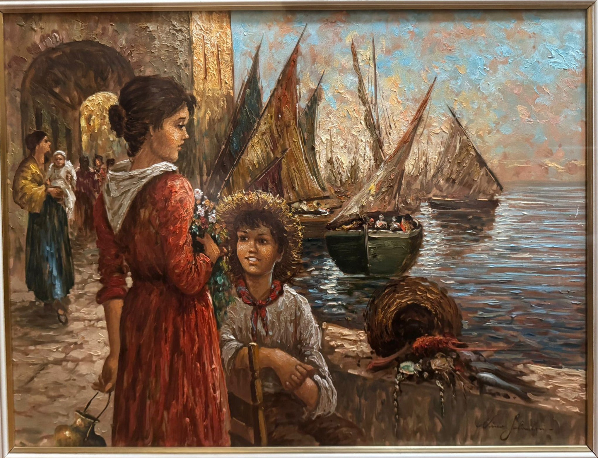 Nino Salvadori - Paesaggio sul mare