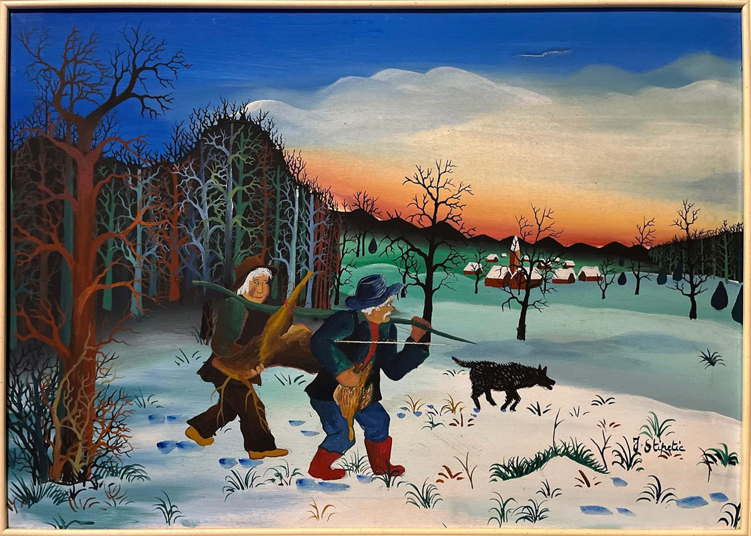 Jasminka Stipetic - Sin título (Paisaje con nieve)