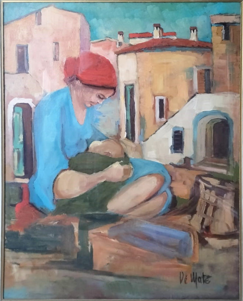 Corrado De Maté - Donna con bambino