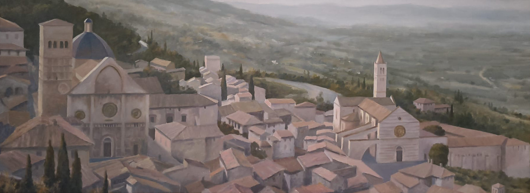 Assisi, paesaggio – Olio su tela – Claudio Carli