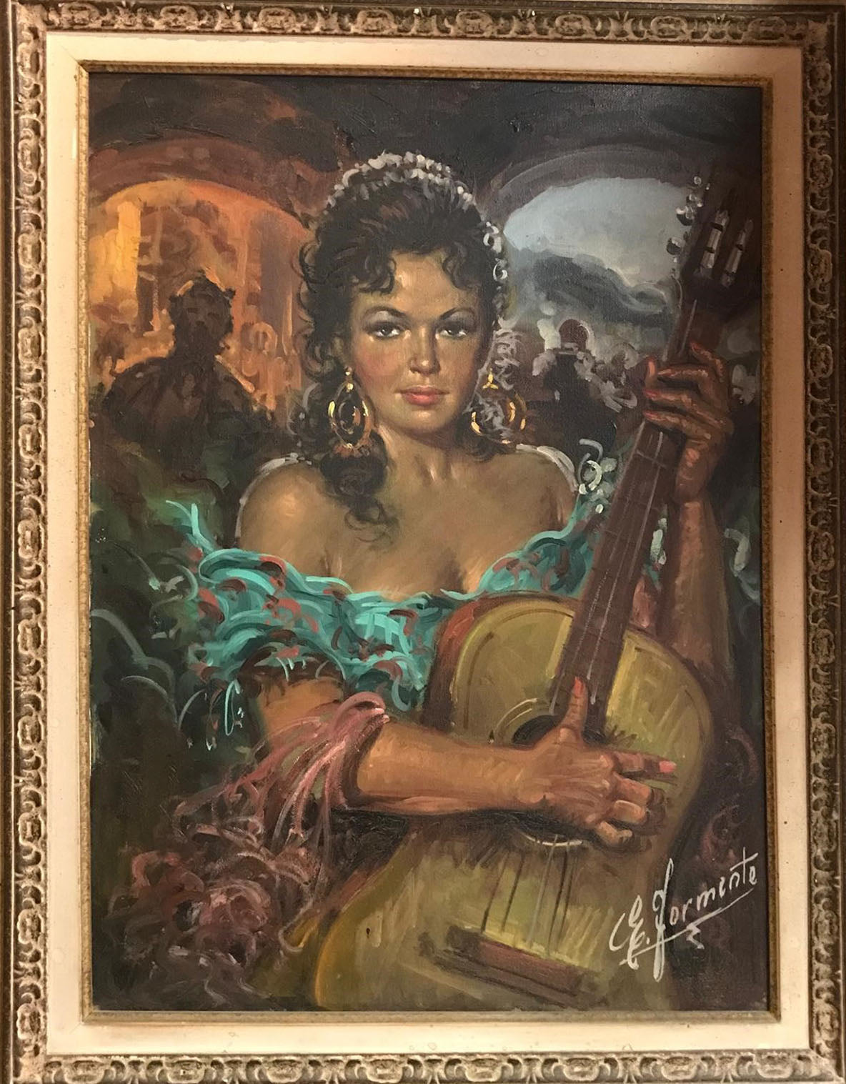 Edoardo Formento - Senza titolo (gitana con chitarra)