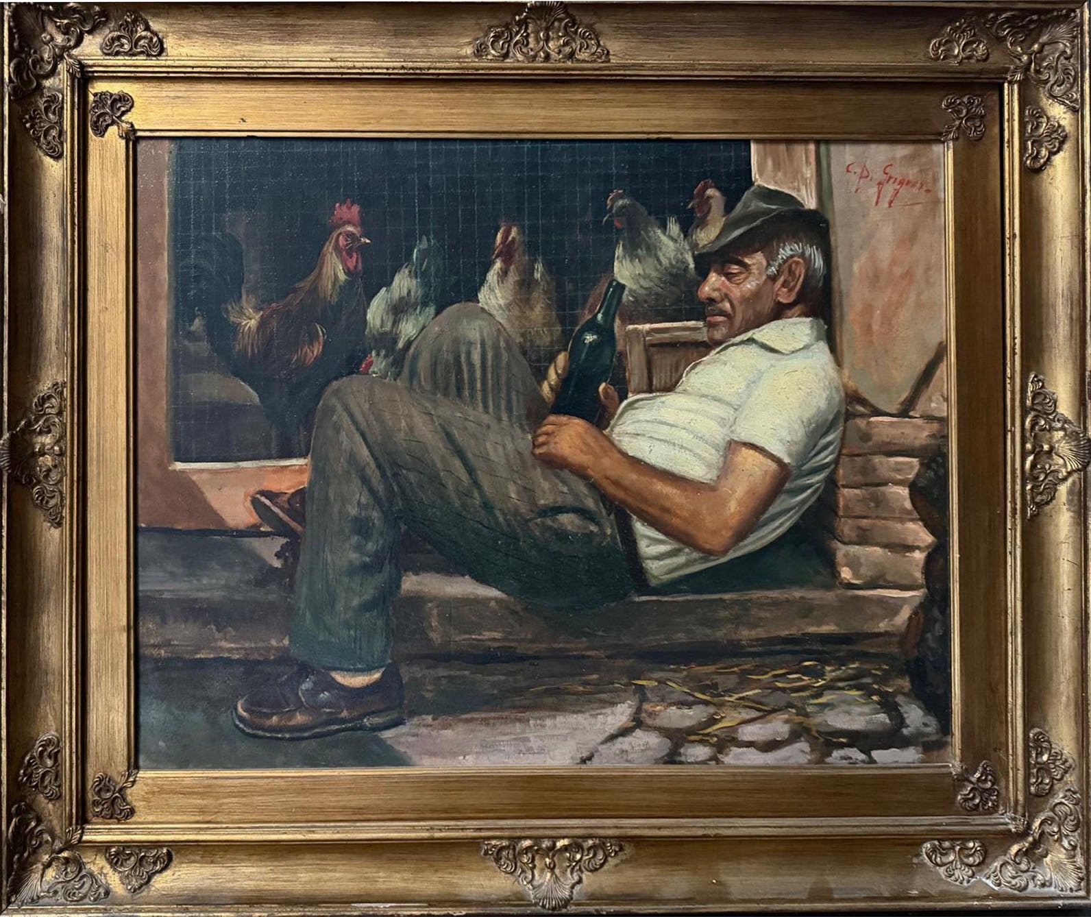 Sconosciuto - Senza titolo (anziano che riposa)