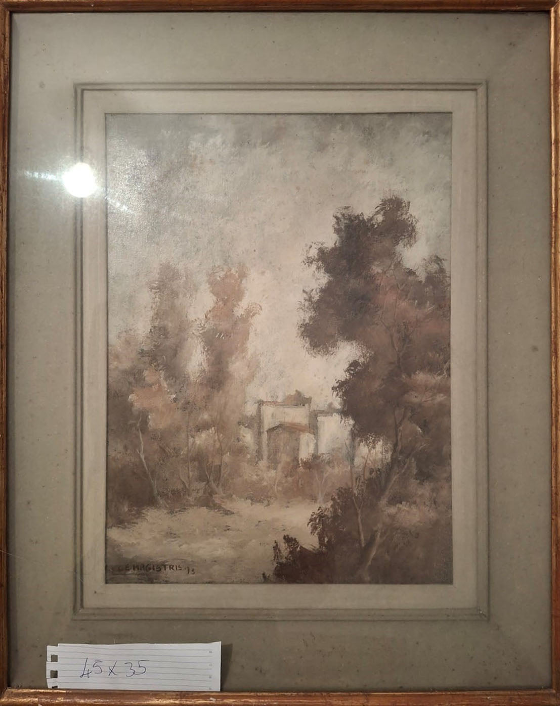 Leonardo De Magistris - Senza titolo (Paesaggio rurale)