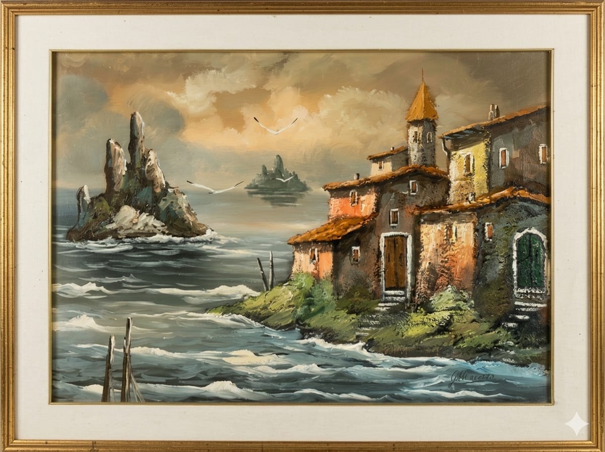 Gisella Macarao - Senza Titolo  (paesaggio marino)