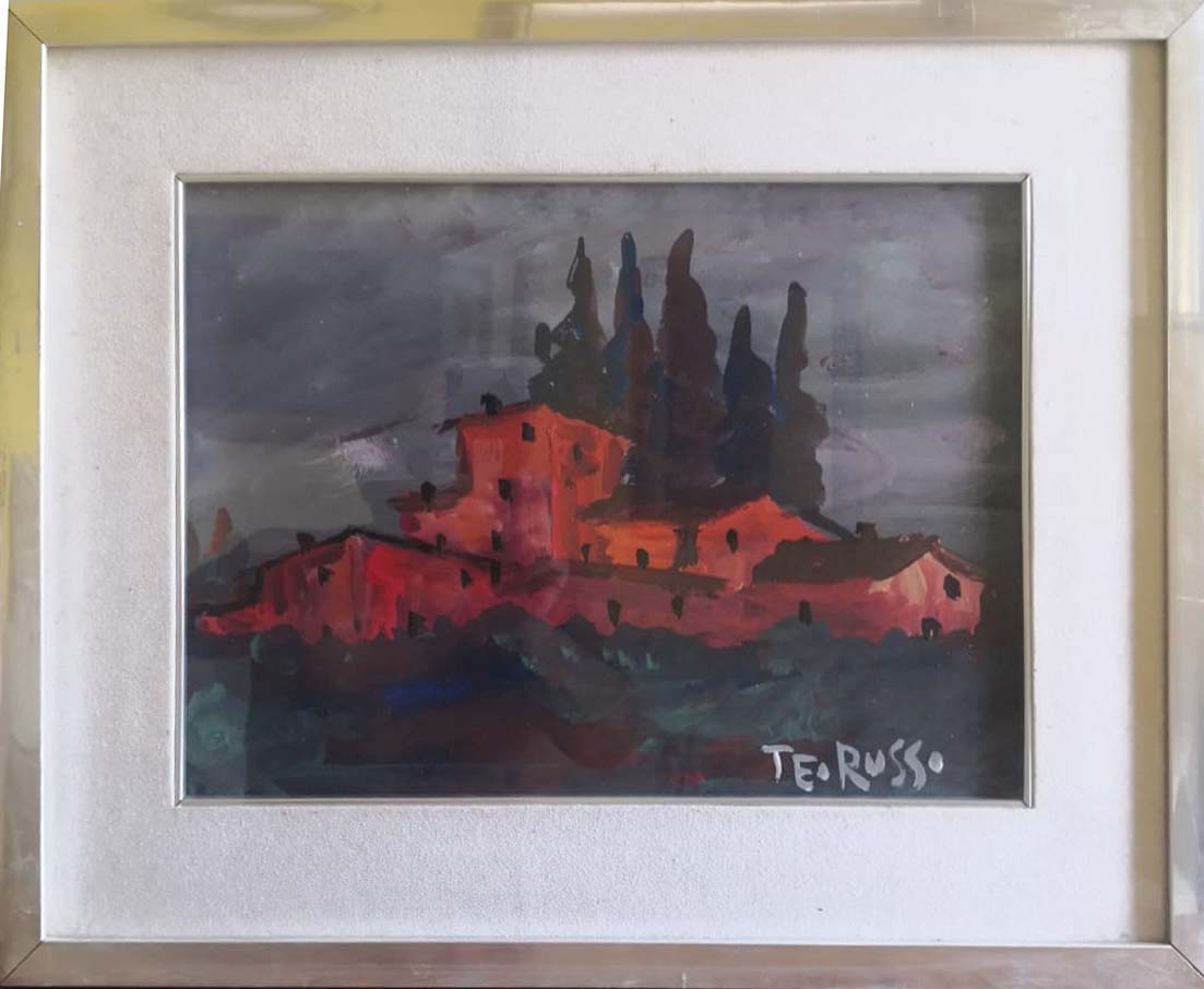 Senza titolo (paesaggio) - Olio su tela - Teo Russo