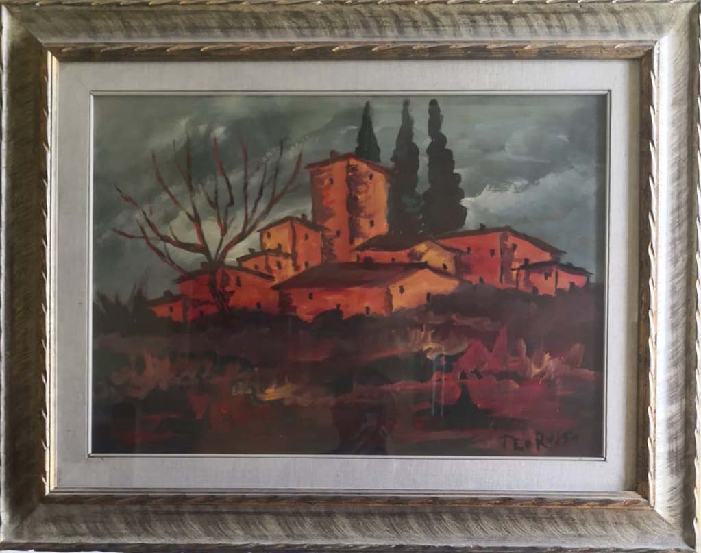 Senza titolo (paesaggio) - Olio su tela - Teo Russo