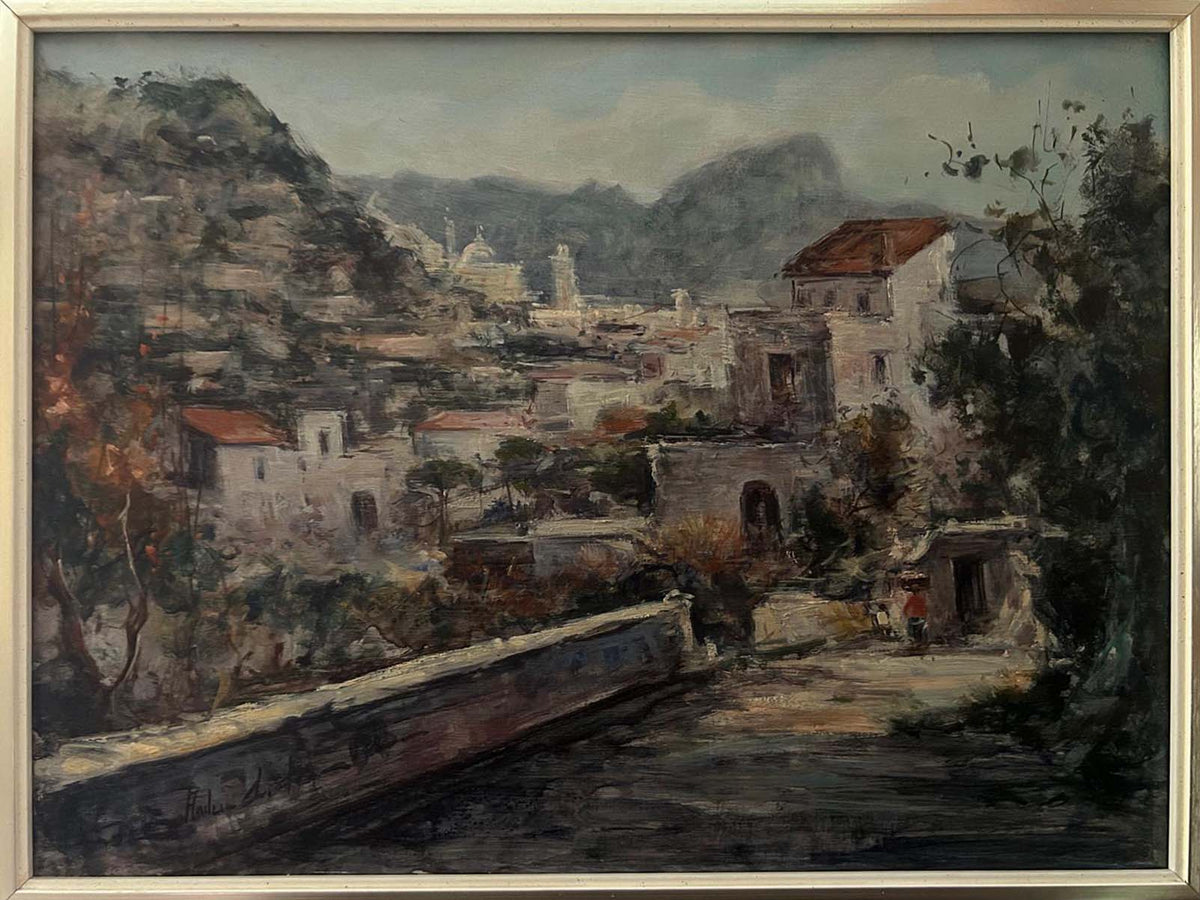Paesaggio calabrese di Andrea Di Dio, olio su tela