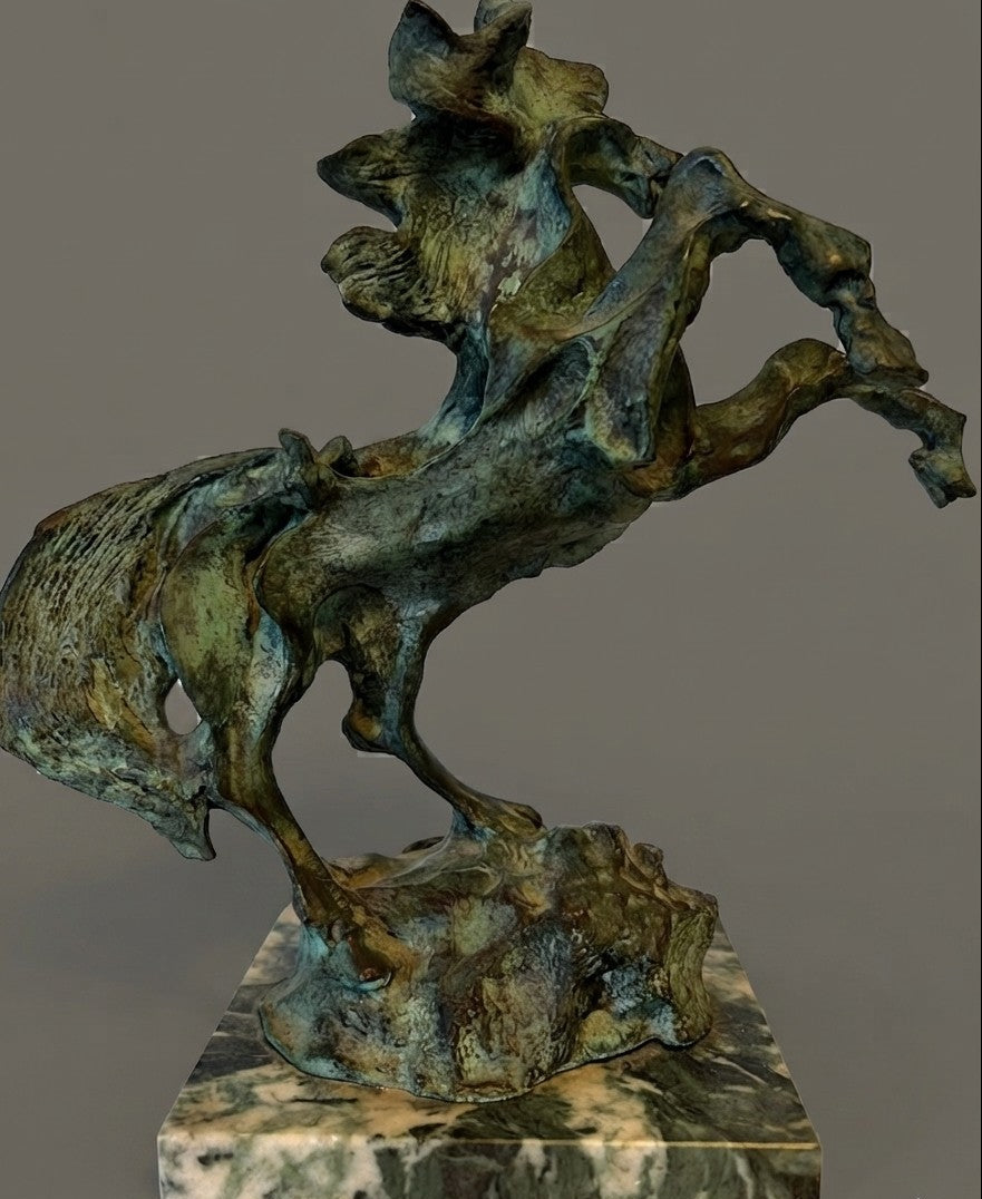 Cavallo Airoso - scultura in bronzo - Aligi Sassu