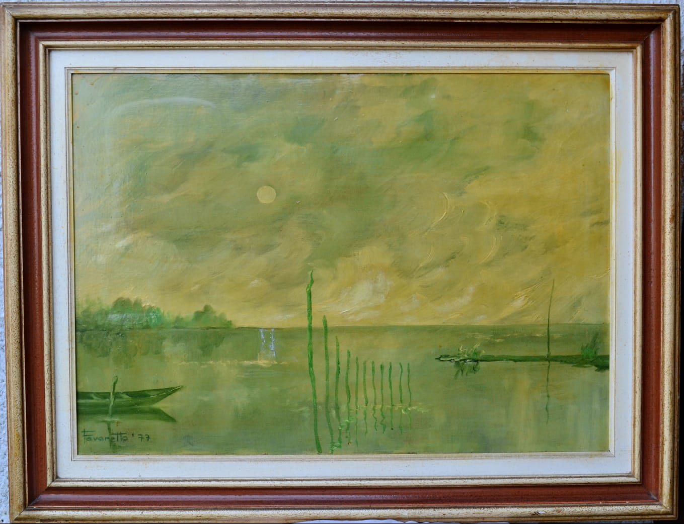 Vista de la laguna de Venecia