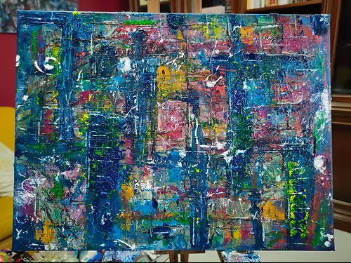 Azul abstracto