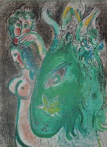 Marc Chagall - Paradiso II con l'asino verde