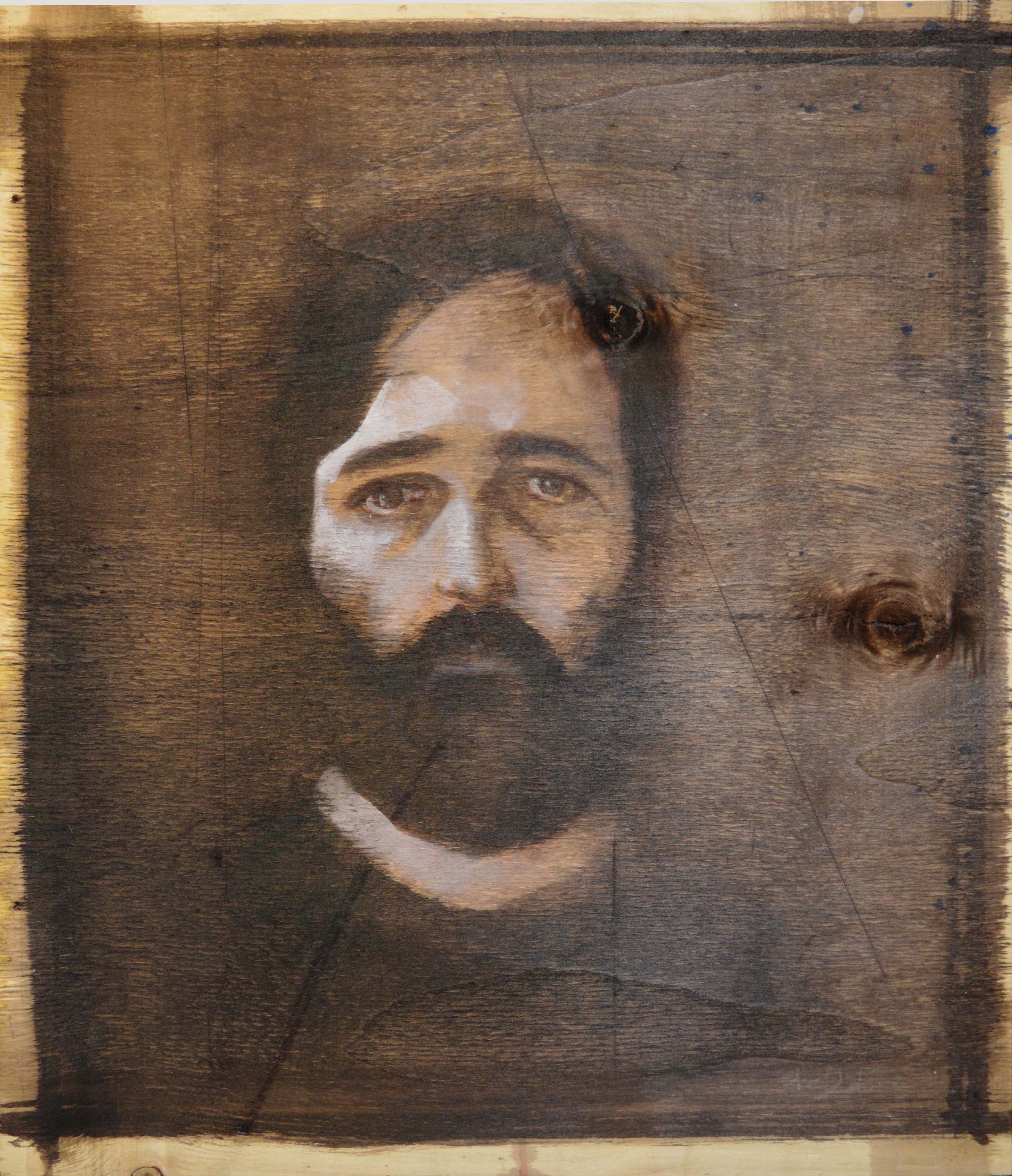Emilio Facchini - Autorretrato en negro