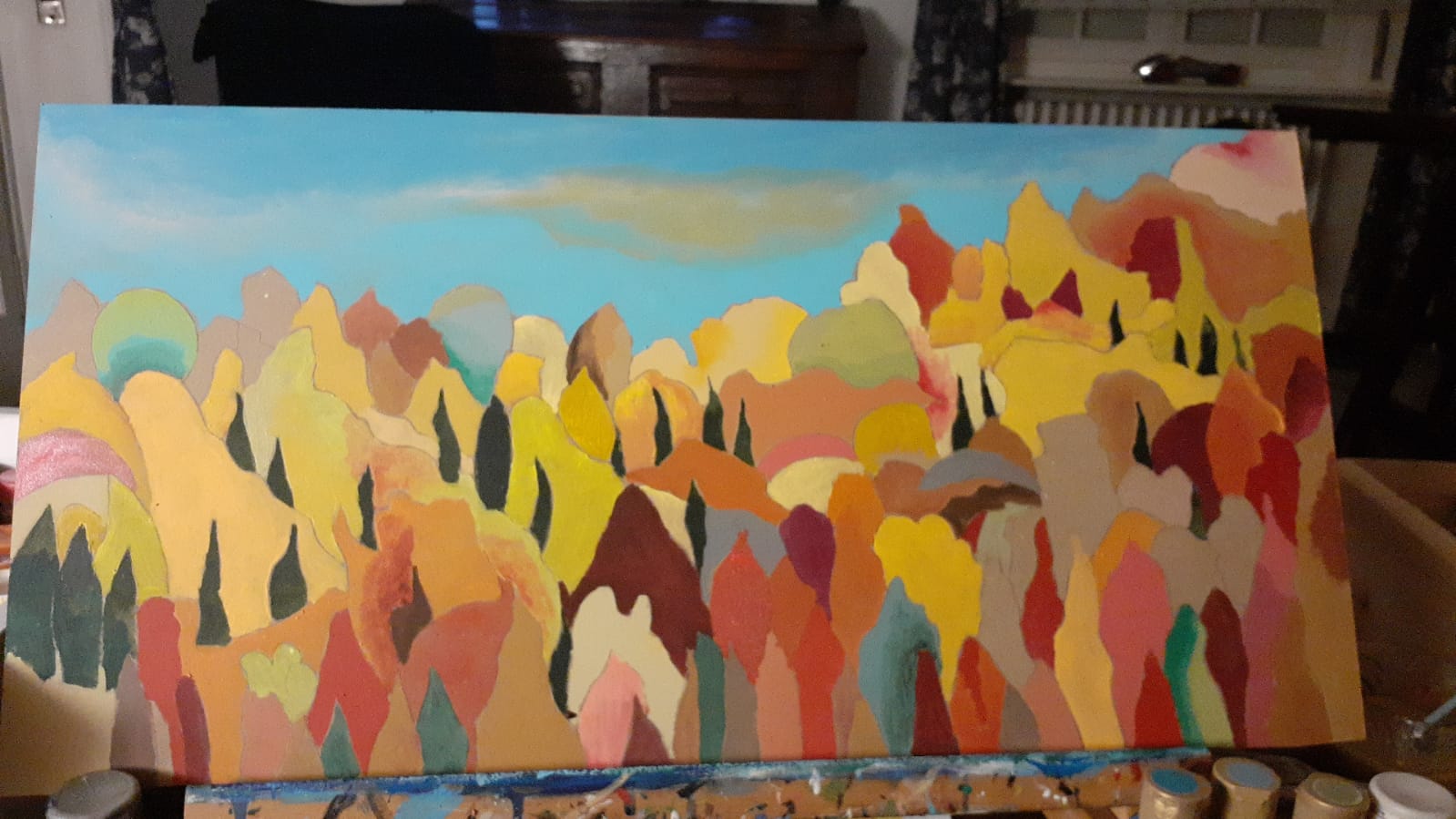 otoño con cielo