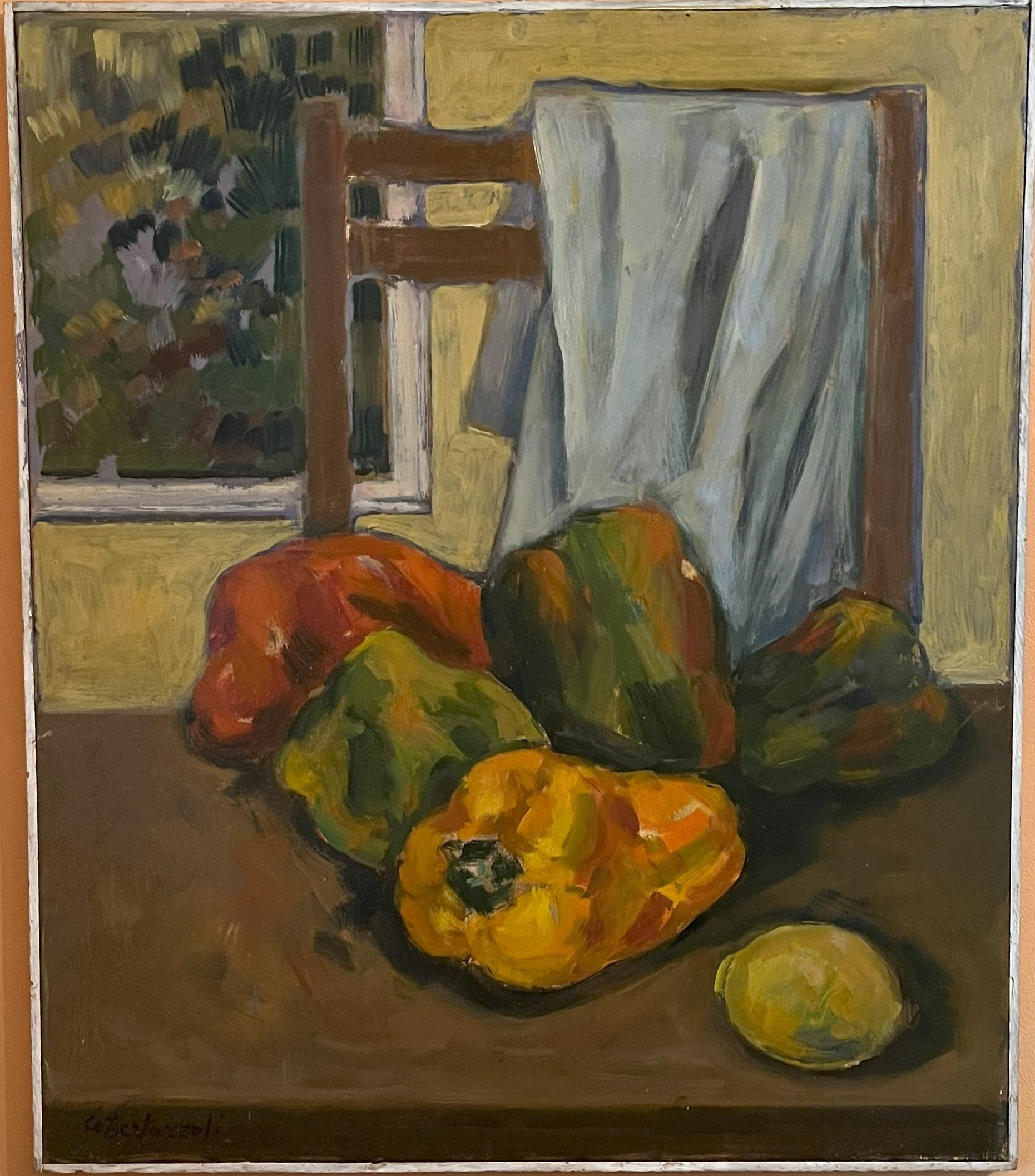 Natura morta Peperoni e limone