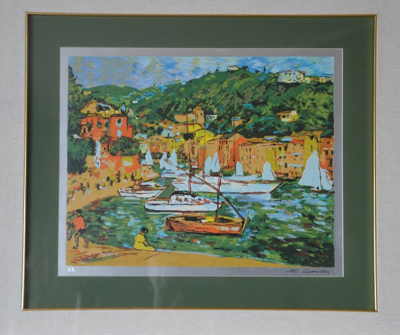 Michele Cascella - Boats in Portofino
