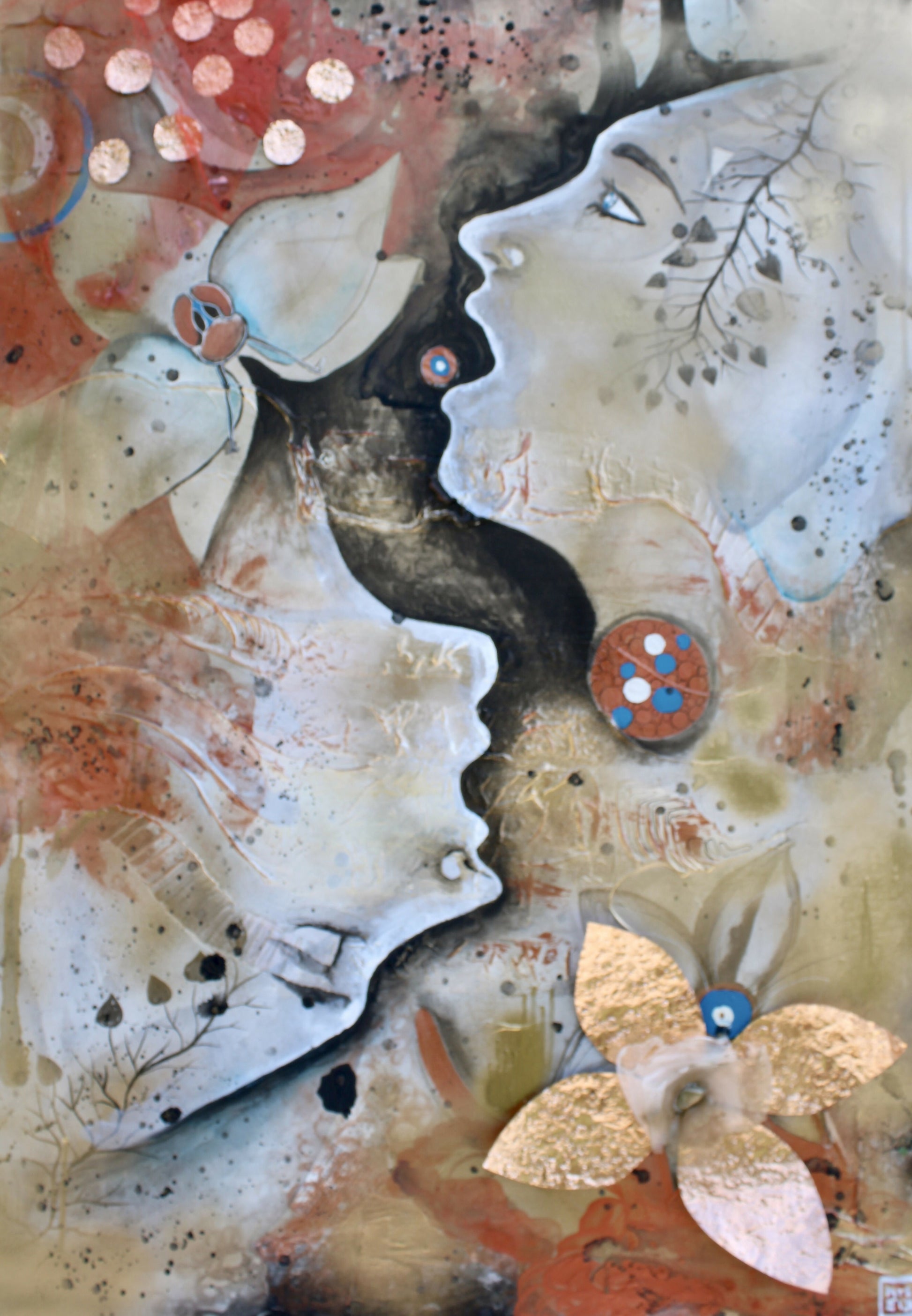 Fioritura di Mrs Ele, tecniche miste – fiori