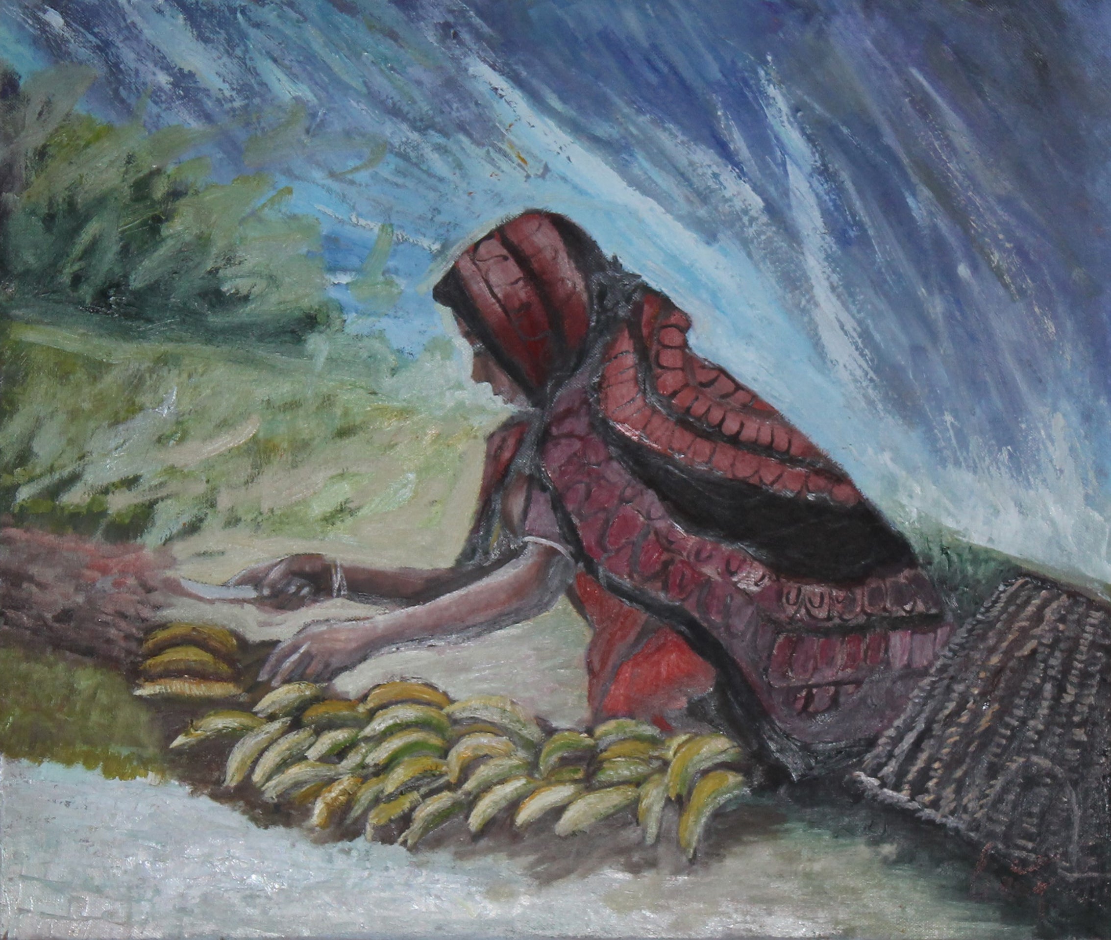 Filippo Cimei - La venditrice di banane