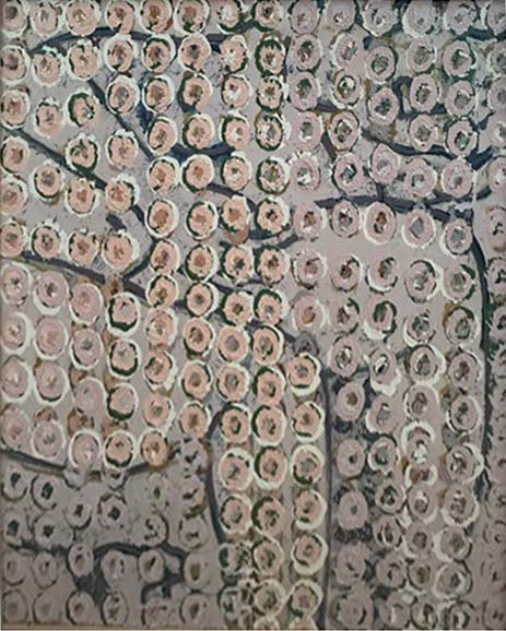 Senza titolo (figura), olio su tavola di Gian Paolo Berto