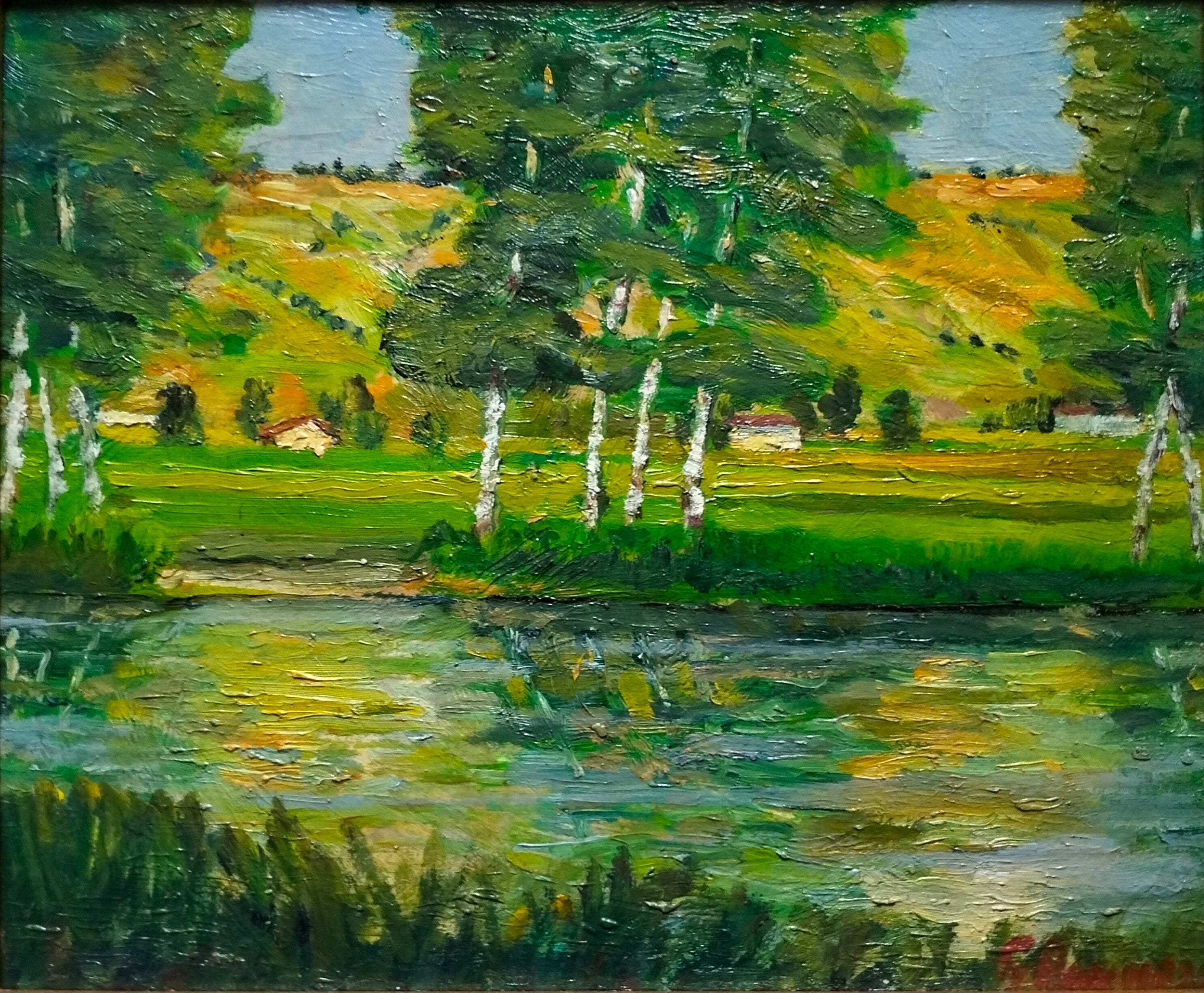 Betulle Lungo Il Fiume Pittura Di Giancarlo Amurri VendereQuadri Betulle Lungo Il Fiume Pittura Di Giancarlo Amurri VendereQuadri