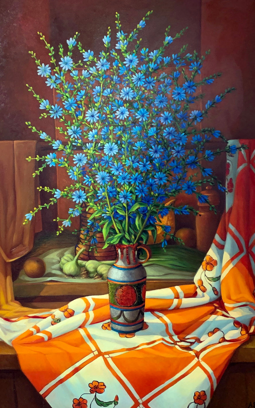 Vaso di fiori blu (1998)