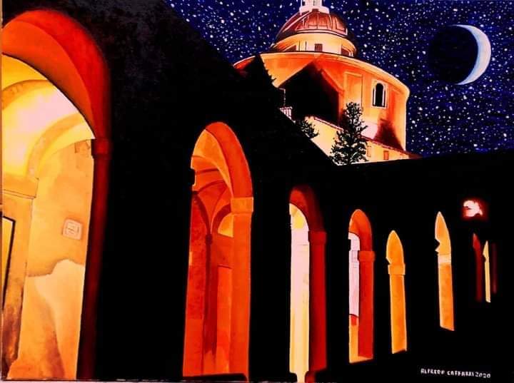 Bologn, porticato per S.Luca