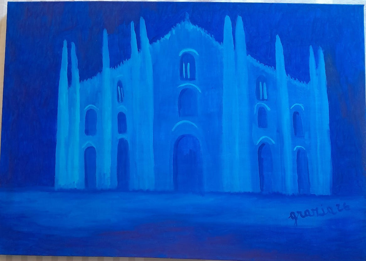 trittico luci nella notte: cattedrale nel buio