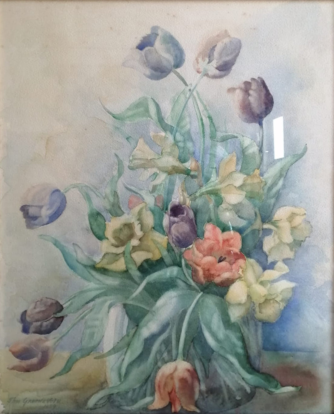 Theo J. Groeneveld - Stilleven mia bloemen