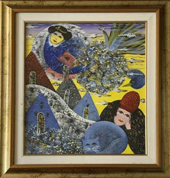 La Felicità di Raimondo Cardelli, olio su tela, 60X50 