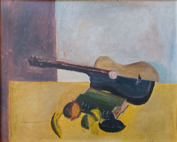 Luciano Carraro - Natura morta con chitarra