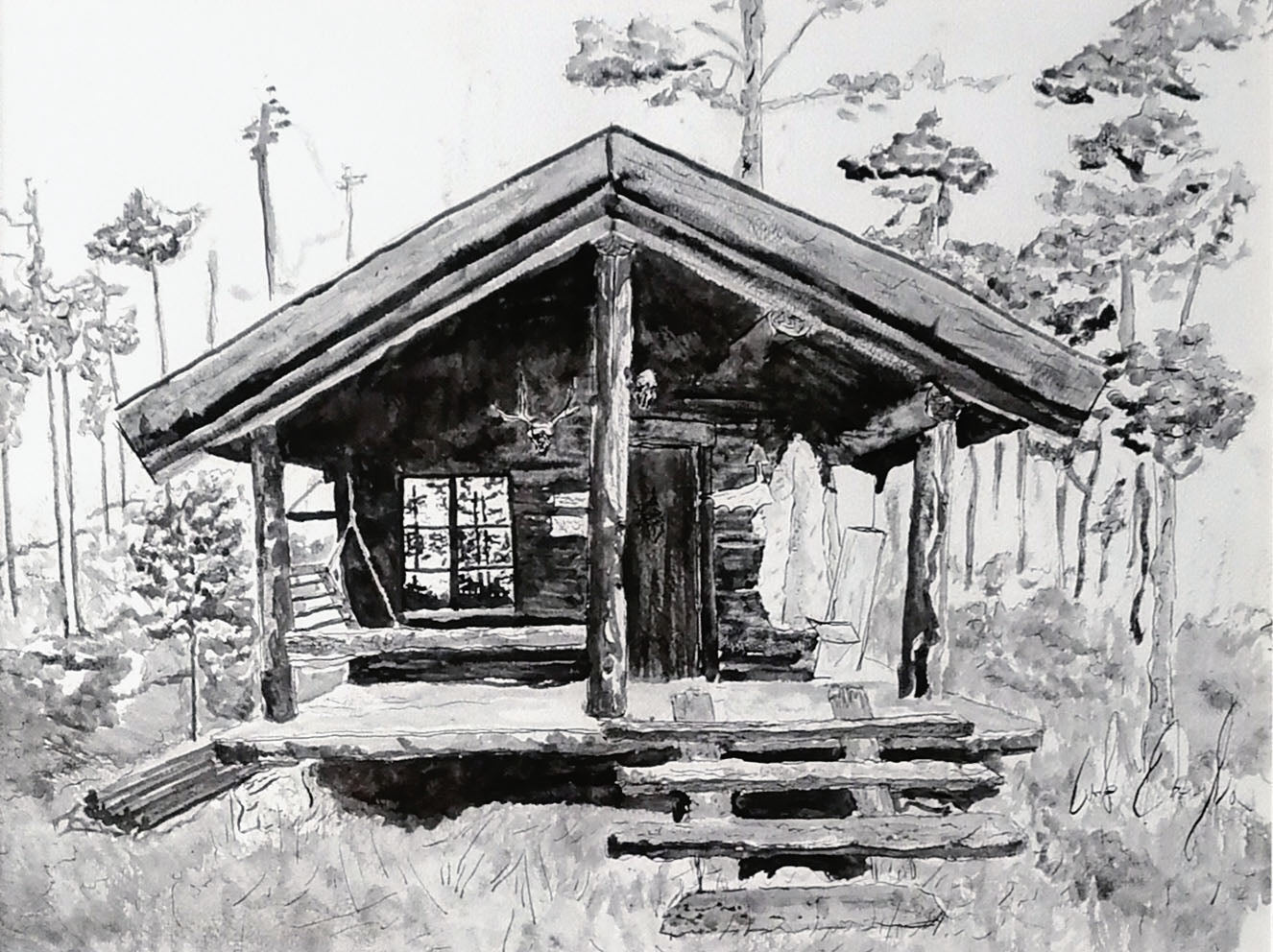 Carlo Oreglia - Casa en el bosque