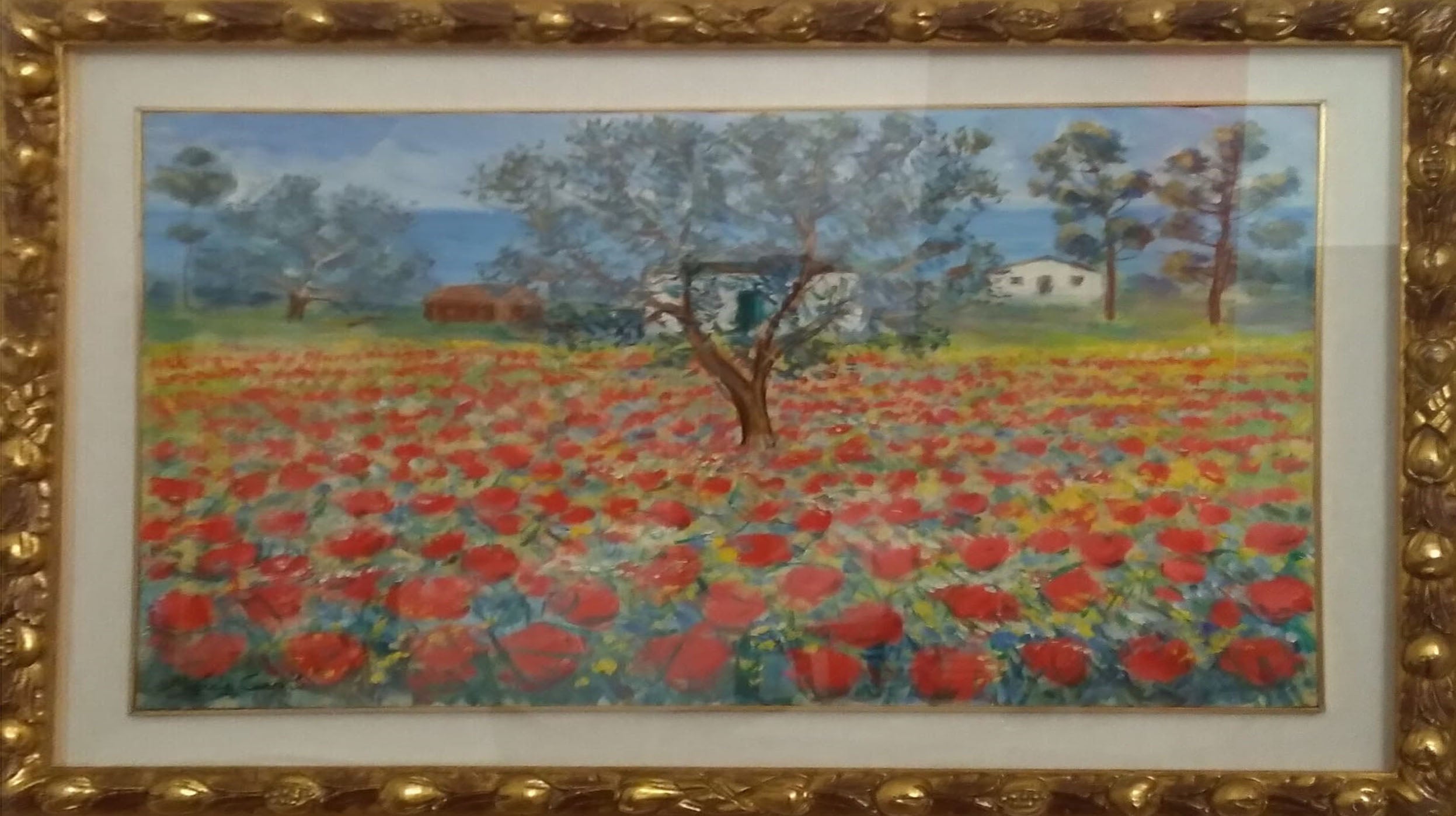 Michele Cascella - Amapolas en Abruzos