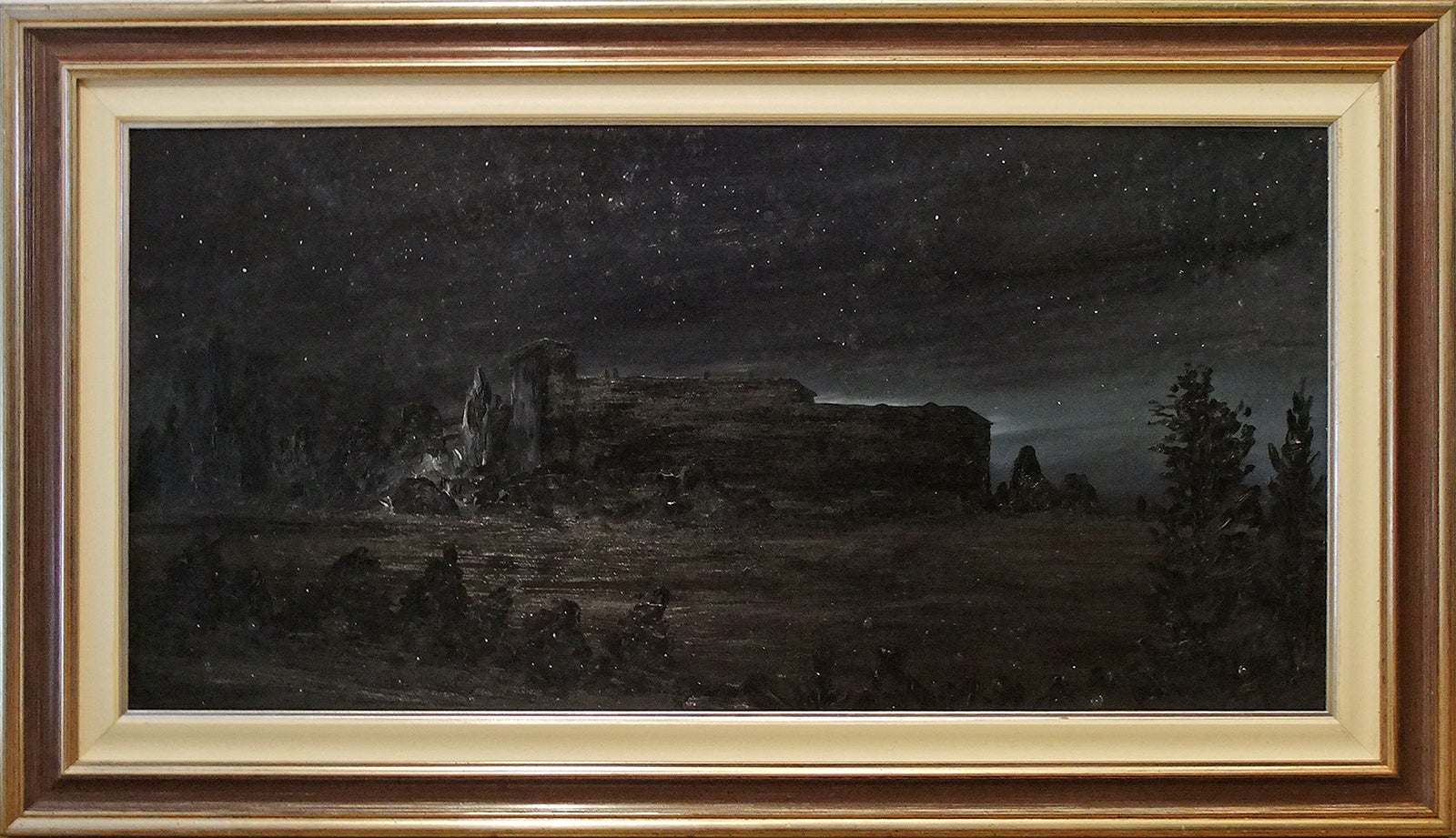 FASANI LUISA LAZZARI (1929-2014) “Masía Isorella” Óleo sobre tabla 100x50 cm