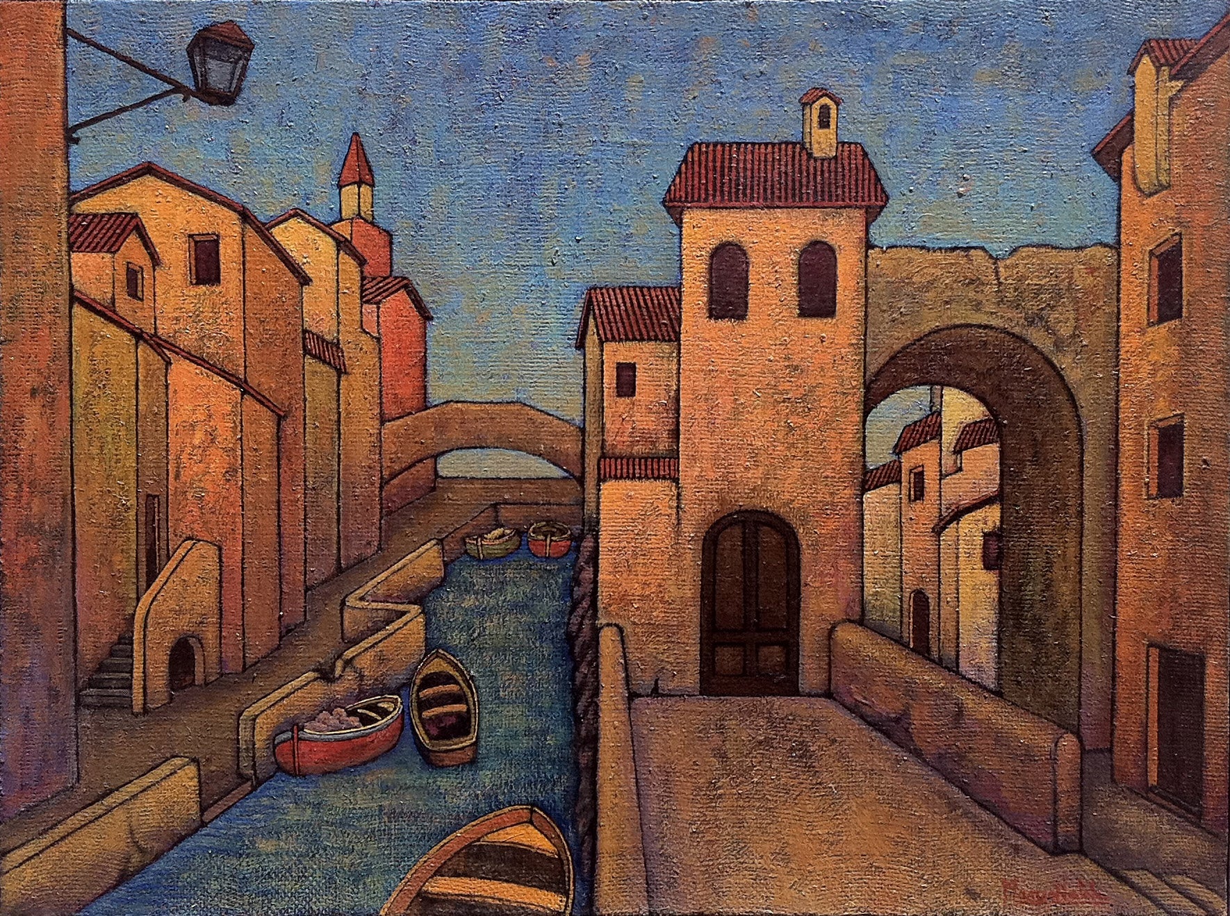 Natale Manzo - Case sul fiume