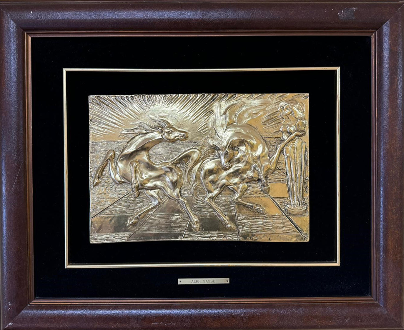 Aligi Sassu - Cavalli del sole