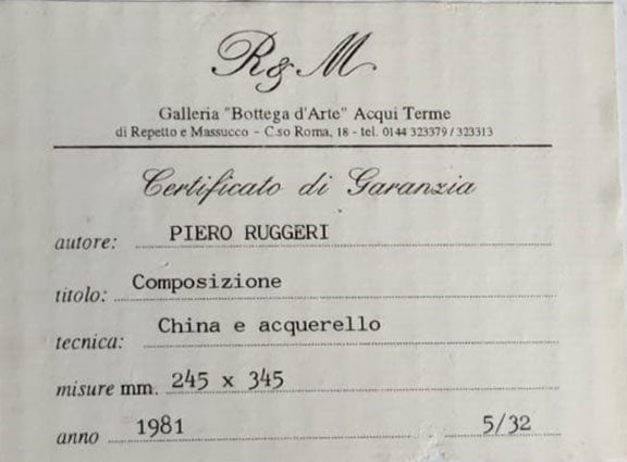 Pietro Ruggeri - Composition