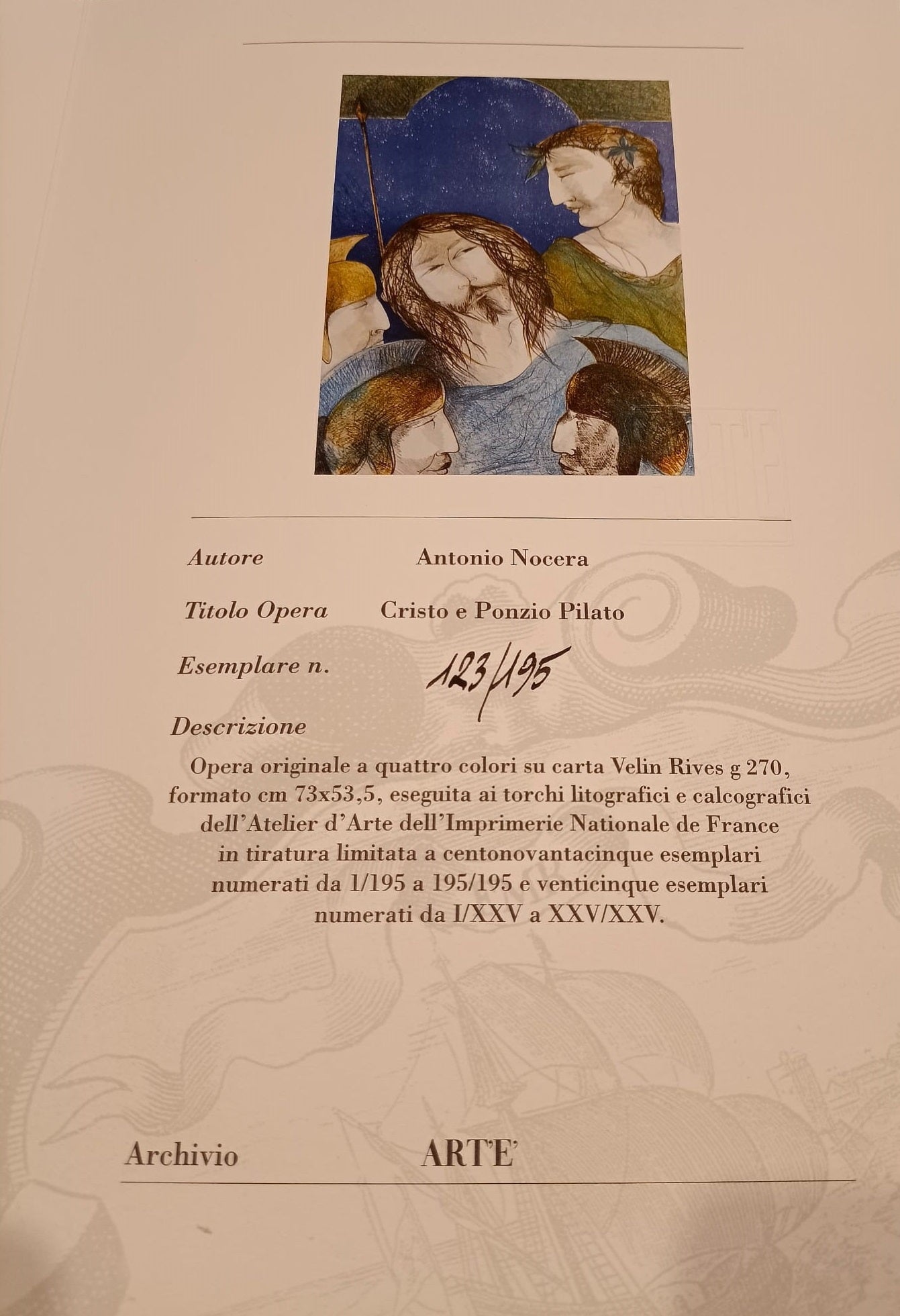 Antonio Nocera - Cristo e Ponzio Pilato