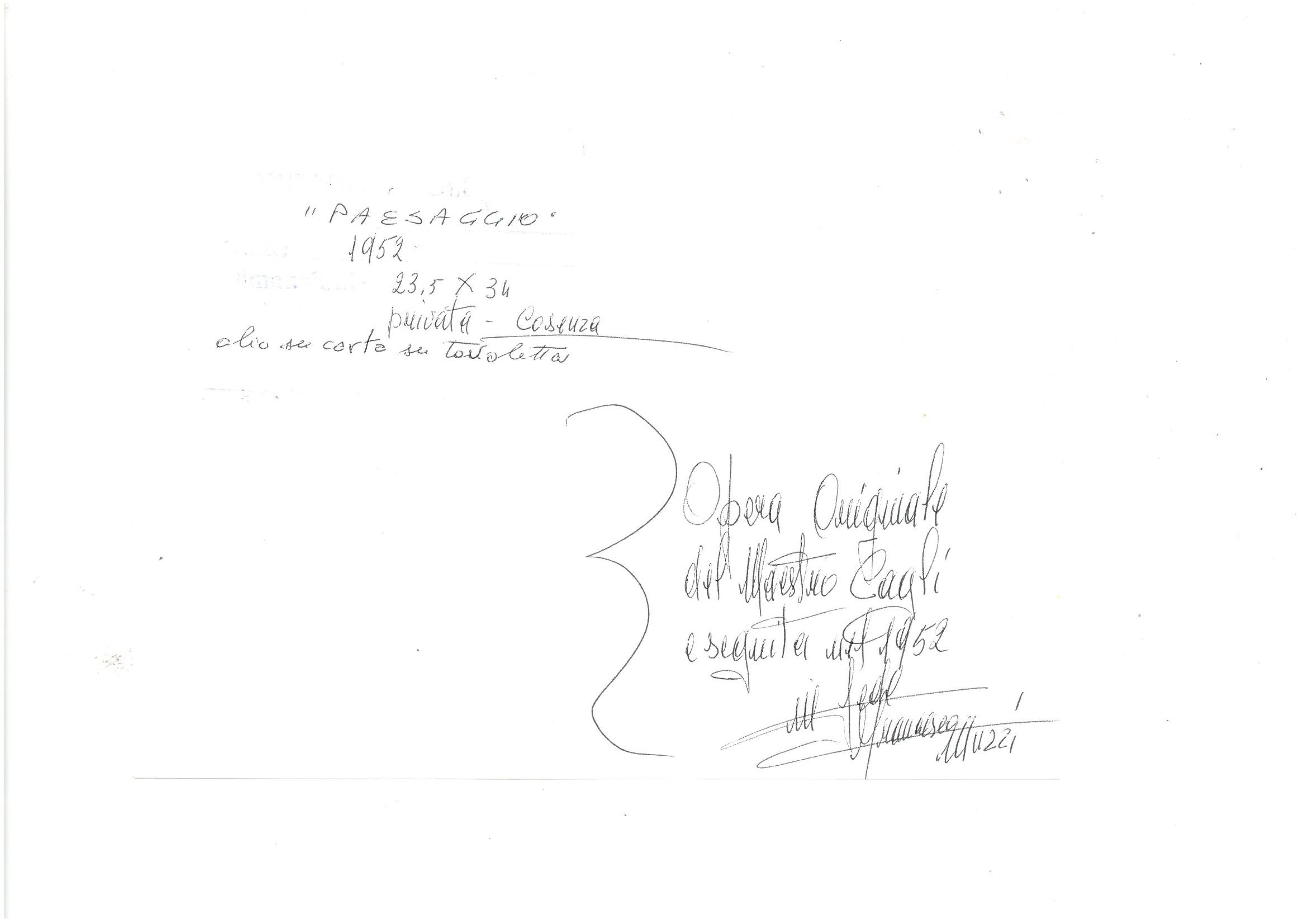 Corrado Cagli - Paesaggio